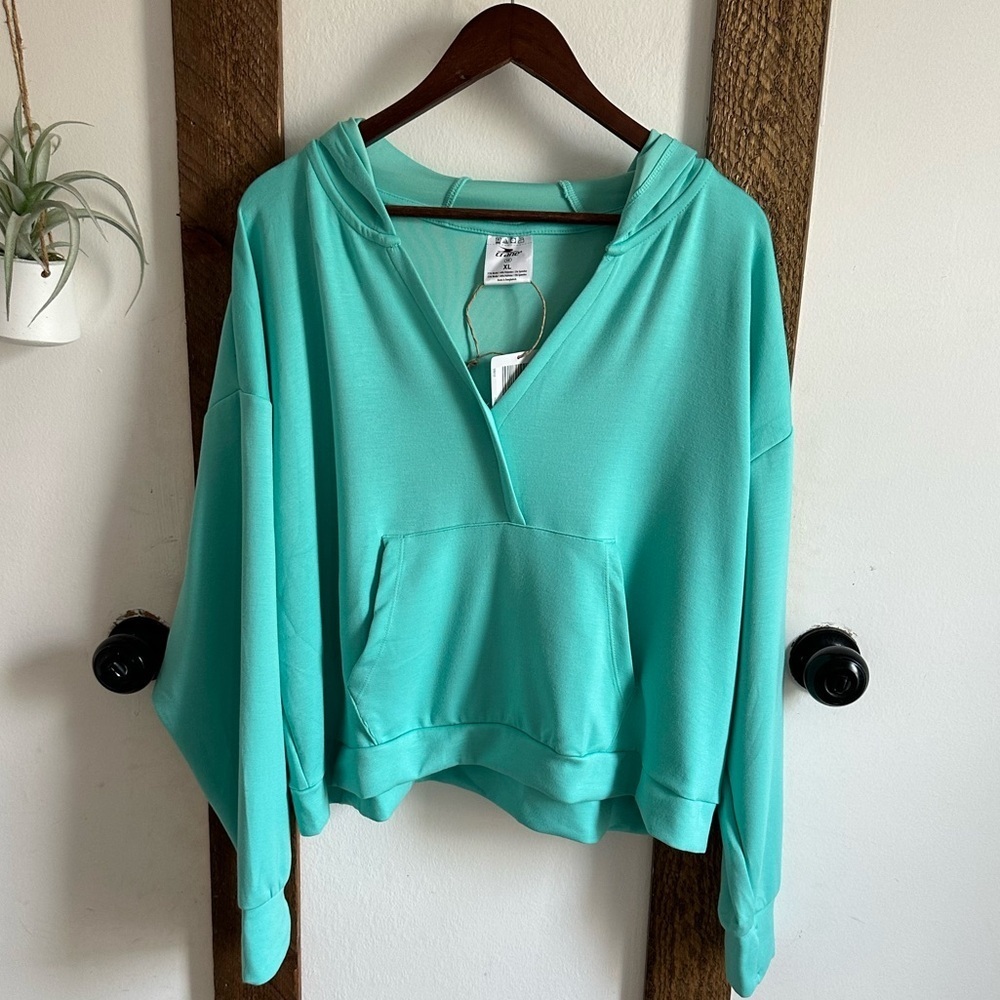 New Crane Women's Softest Active Athletic Pullover Hoodie Sweatshirt Size XL